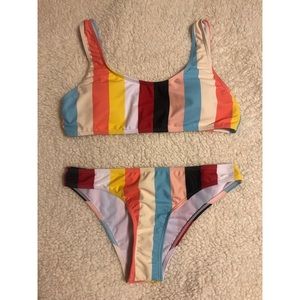Striped Bikini Set